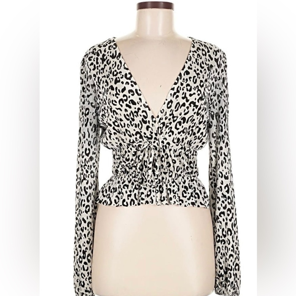Zara Animal Print Blouse, Size Small (2-4)